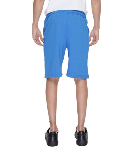 Icon Blue Cotton Bermuda Shorts
