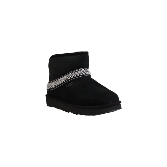 UGG Black Suede Leather Ankle