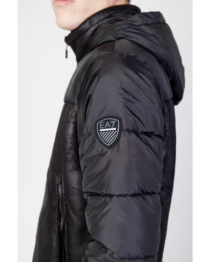 EA7 Emporio Armani Black Polyester Shell Jacket