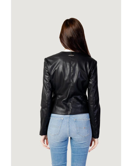 Armani Exchange Black Leather Jacket