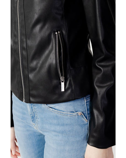Armani Exchange Black Leather Jacket
