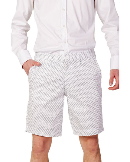 Armani Exchange White Cotton Bermuda Shorts