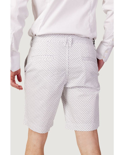 Armani Exchange White Cotton Bermuda Shorts