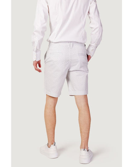 Armani Exchange White Cotton Bermuda Shorts