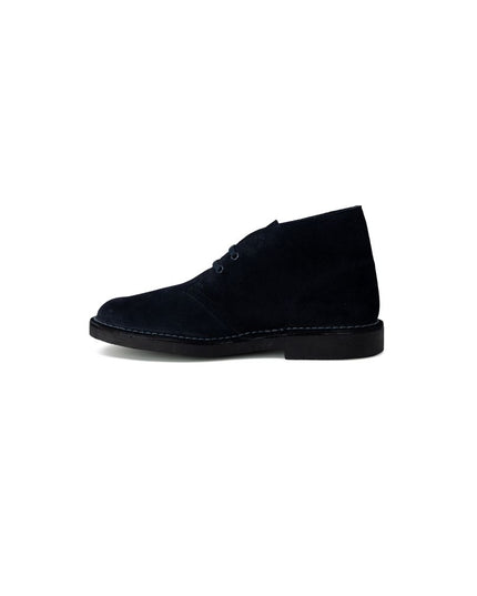 Clarks Blue Leather Ankle Boots