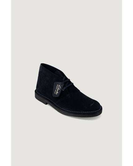 Clarks Blue Leather Ankle Boots