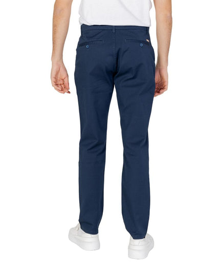 Armani Exchange Blue Cotton Casual Pants