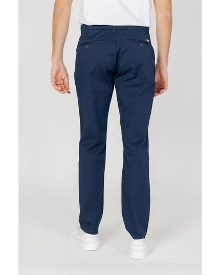 Armani Exchange Blue Cotton Casual Pants