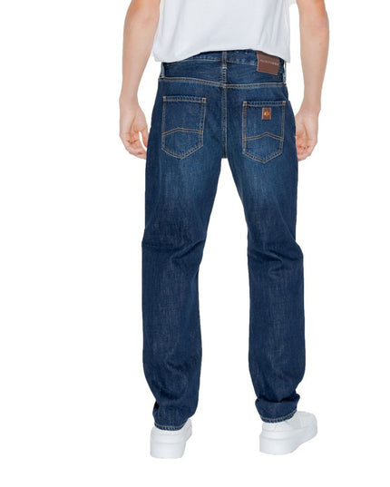 Armani Exchange Blue Cotton Skinny Jeans