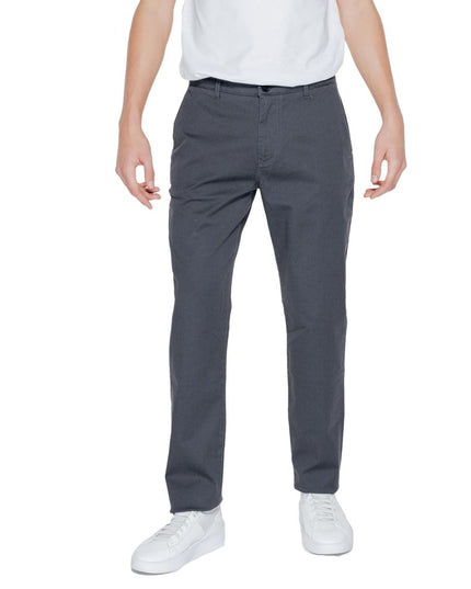 Armani Exchange Black Cotton Casual Pants