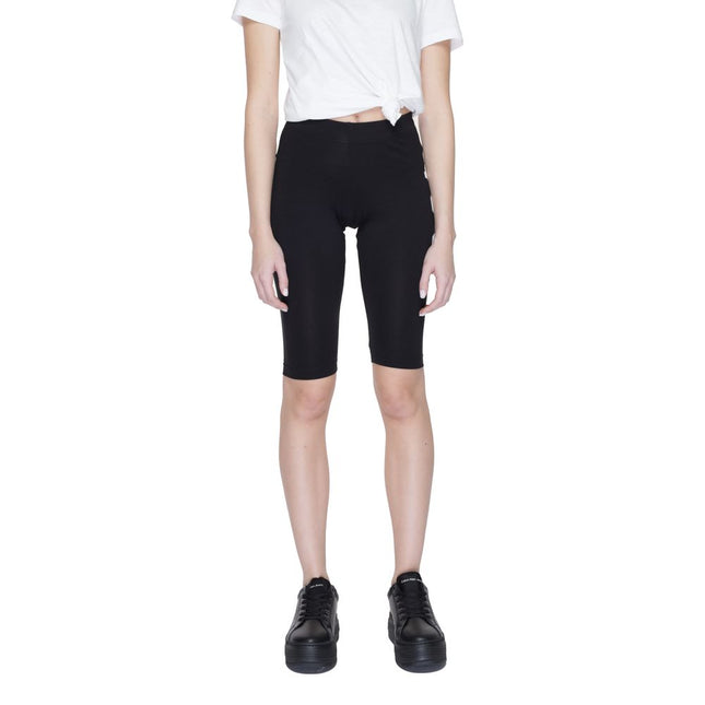 Icon Black Cotton Bermuda Shorts