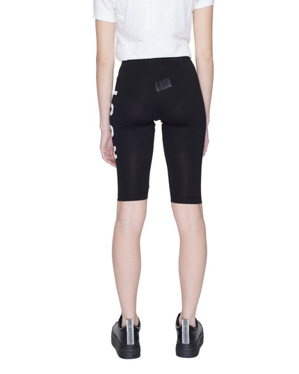 Icon Black Cotton Bermuda Shorts