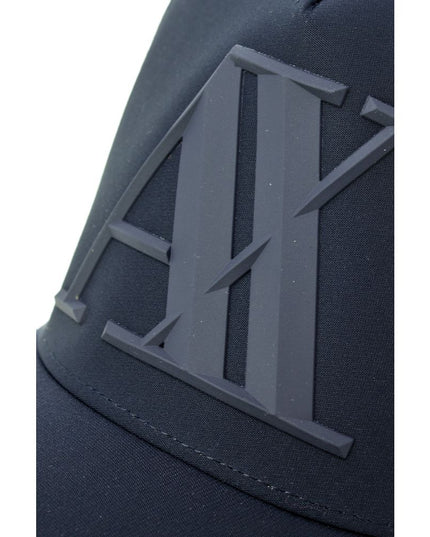 Armani Exchange Blue Polyester Cap (Baseball Hat)