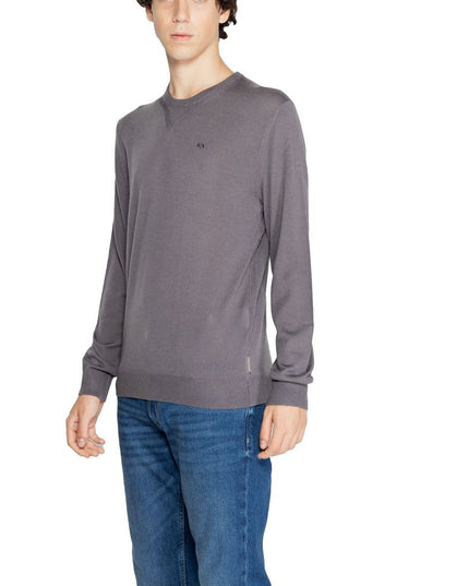 Armani Exchange Gray Wool Sweatshirt