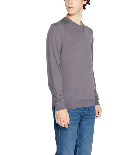 Armani Exchange Gray Wool Sweatshirt
