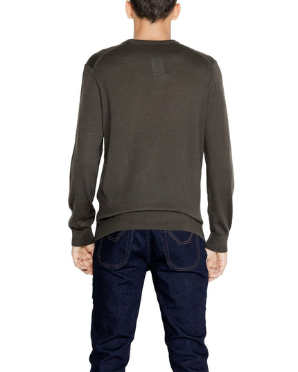 Armani Exchange Green Wool Sweatshirt