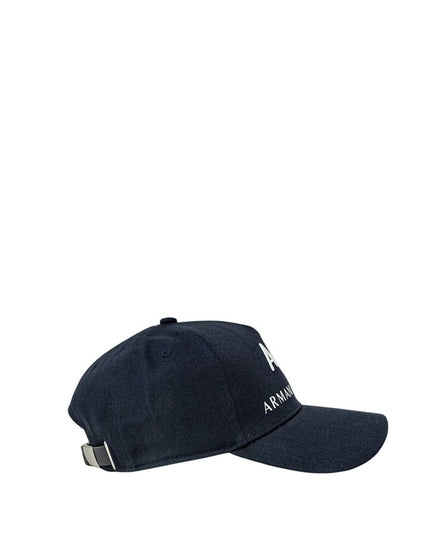 Armani Exchange Blue Cotton Cap (Baseball Hat)