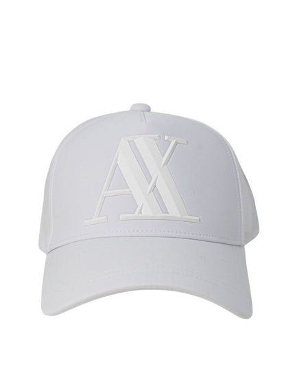 Armani Exchange White Cotton Cap (Baseball Hat)