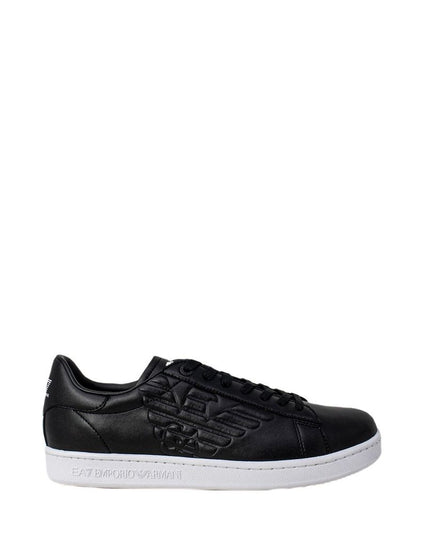 EA7 Emporio Armani Black And White Polyethylene Low Top Sneakers