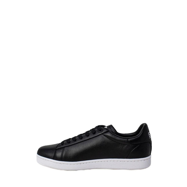 EA7 Emporio Armani Black And White Polyethylene Low Top Sneakers