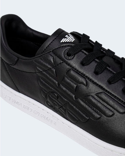 EA7 Emporio Armani Black And White Polyethylene Low Top Sneakers