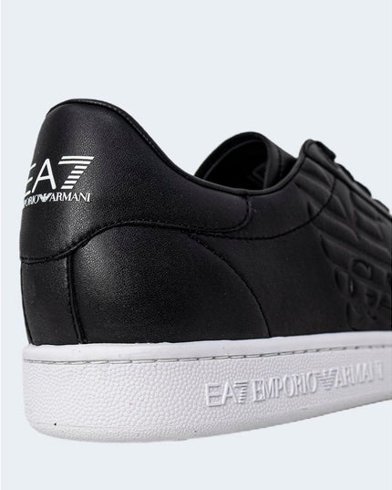 EA7 Emporio Armani Black And White Polyethylene Low Top Sneakers