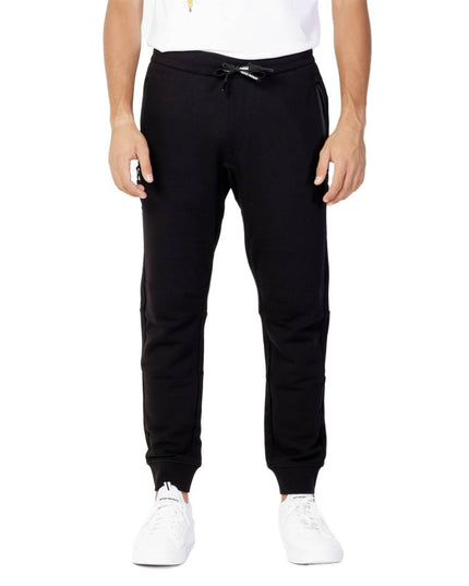 Armani Exchange Black Cotton Joggers (Workout Pants)