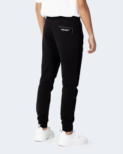 Armani Exchange Black Cotton Joggers (Workout Pants)
