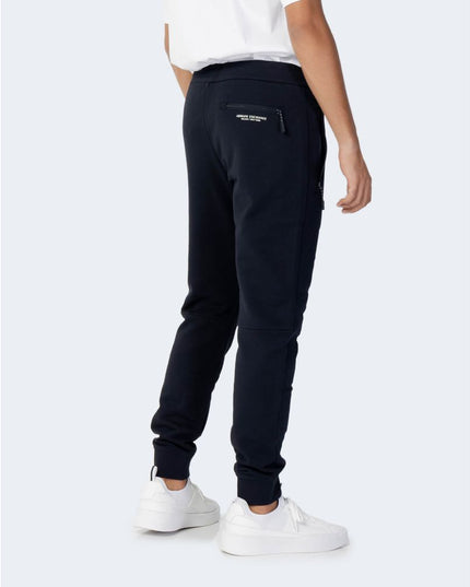 Armani Exchange Blue Cotton Joggers (Workout Pants)