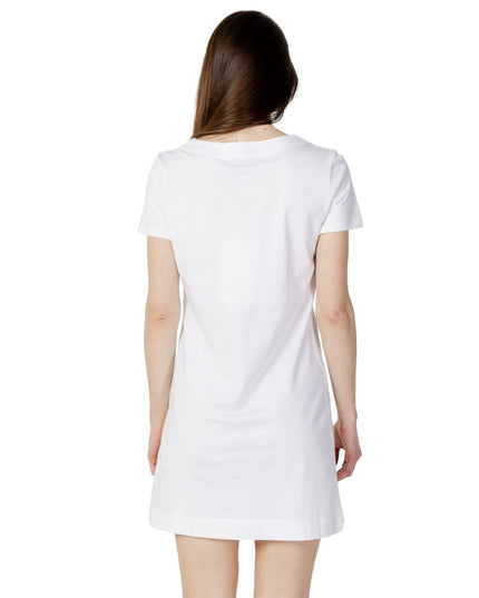Love Moschino White Cotton Short Dress