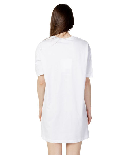 Love Moschino White Cotton Short Dress