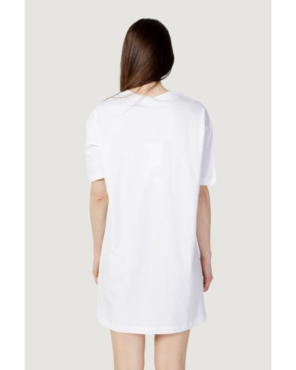 Love Moschino White Cotton Short Dress