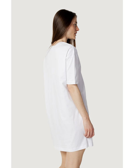 Love Moschino White Cotton Short Dress