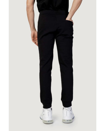 Armani Exchange Black Cotton Joggers (Workout Pants)