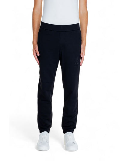 Armani Exchange Black Cotton Joggers (Workout Pants)