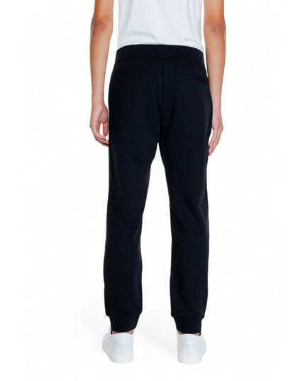 Armani Exchange Black Cotton Joggers (Workout Pants)
