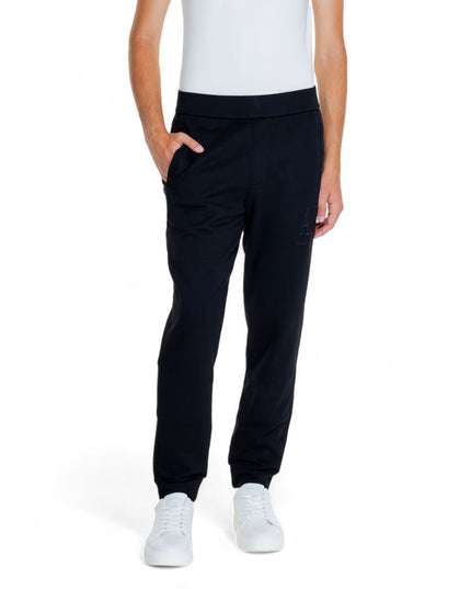 Armani Exchange Black Cotton Joggers (Workout Pants)