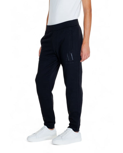 Armani Exchange Black Cotton Joggers (Workout Pants)