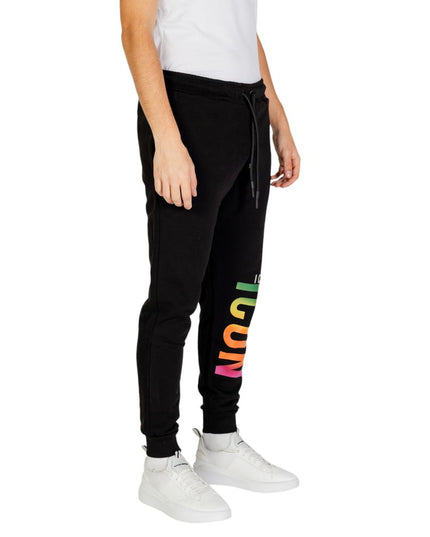 Icon Black Cotton Joggers (Workout Pants)