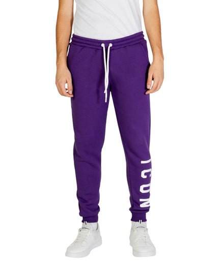 Icon Purple Cotton Joggers (Workout Pants)