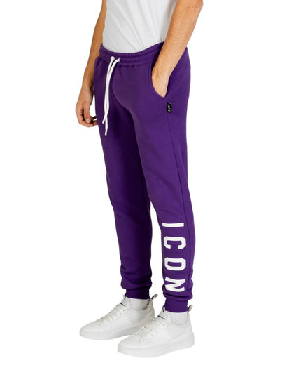 Icon Purple Cotton Joggers (Workout Pants)