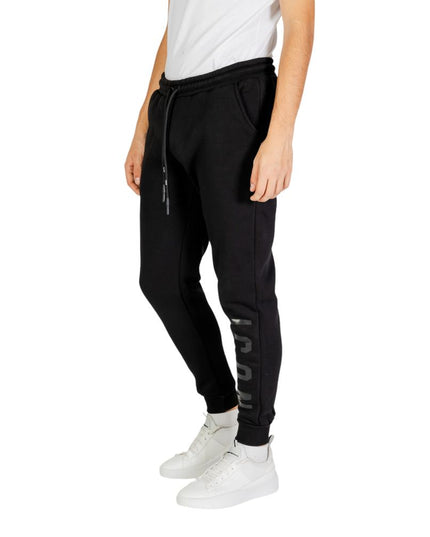 Icon Black Cotton Joggers (Workout Pants)