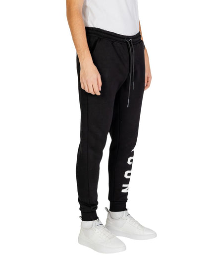 Icon Black And White Cotton Joggers (Workout Pants)