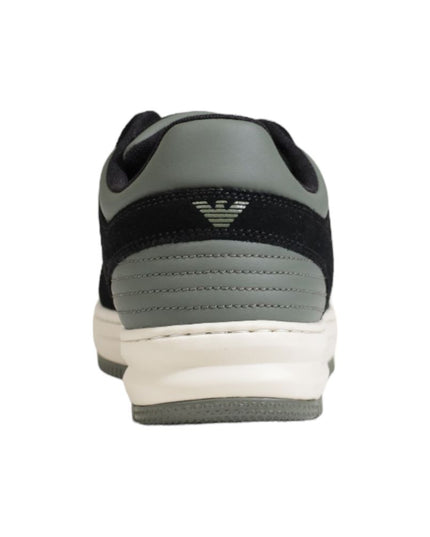 EA7 Emporio Armani Green Polyester Athletic Sneakers