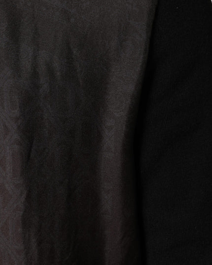 Dolce & Gabbana Black Logo Monogram Full Zip Bomber Jacket