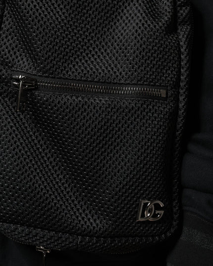 Dolce & Gabbana Black Hooded Pullover Men Sweatshirt Sweater