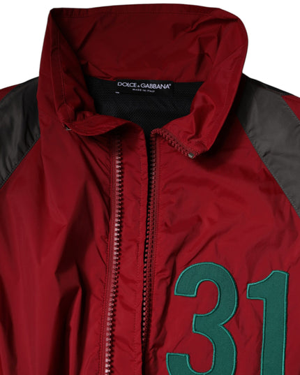 Dolce & Gabbana Multicolor Nylon Full Zip Windbreaker Jacket
