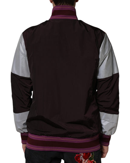 Dolce & Gabbana Multicolor Full Zip Jersey Men Bomber Jacket