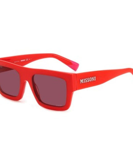Missoni Red Plastic Sunglasses