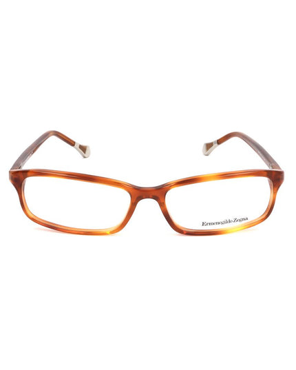 Ermenegildo Zegna Brown Plastic Glasses (Frames)